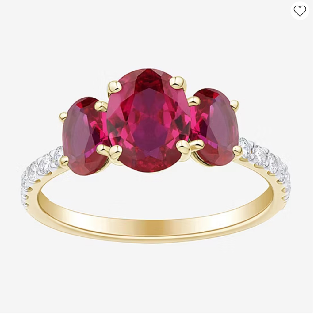 Ruby Trellis Cocktail Ring